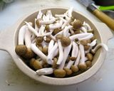 一人暮らしの夕食その３：鶏肉の酒蒸し作り方4写真