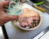 一人暮らしの夕食その３：鶏肉の酒蒸し作り方6写真