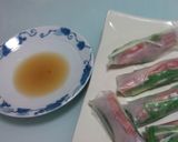 焼豚で生春巻き ～ごま油のタレで～作り方4写真