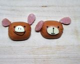 簡単キャラ弁おかず：仲良しなぶた君いぬ君作り方8写真