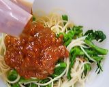 中華名菜「麻婆茄子」でパスタオムレツ♪作り方3写真