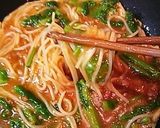 中華名菜「麻婆茄子」でパスタオムレツ♪作り方5写真