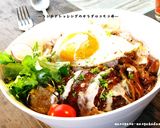 ■ランチドレッシングのサラダロコモコ丼■作り方9写真