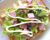 厚切りハムとレタスの胡麻風味和トースト作り方4写真