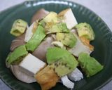 キノコと厚揚げ、アボカドのレンジ蒸し作り方3写真