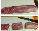豚ヒレ肉のインゲン巻き作り方1写真