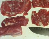 豚ヒレ肉のインゲン巻き作り方3写真