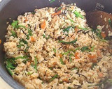 鮭フレークとひじきの炊き込みごはん作り方9写真