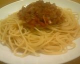 給料日前のスパゲティミートソース作り方4写真