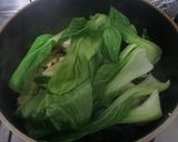 チンゲン菜と鶏肉のオイスターソース炒め作り方1写真