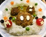 ✿ハンバーグ✿ミッキー&ミニー✿作り方2写真