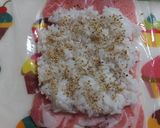 豚肉巻き【ご飯といり胡麻＆塩こんぶ】作り方3写真