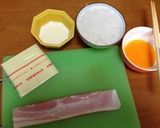 ダイエットにカルボナーラ♥作り方1写真