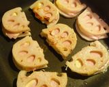 レンコンのハムチーズ焼き作り方3写真