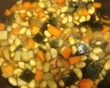 大豆水煮で簡単煮物♥作り方3写真