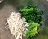 ほうれん草とエノキの白だしで簡単おひたし作り方1写真
