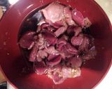 簡単砂肝炒め作り方1写真