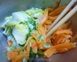 春菊・白菜・にんじんのナムル作り方8写真