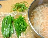 絹さやの味わいサラダ作り方1写真