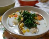 あさりのミルクスープ♡♡♡旬もの作り方5写真