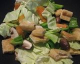 野菜と焼き油揚げの麻婆炒め作り方4写真