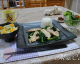 鶏肉とほうれん草の　ゆずこしょう炒め作り方6写真