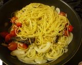 ☆オイルサーディンとトマトのパスタ作り方6写真