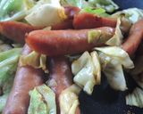 キャベツとソーセージのカレー炒め作り方4写真