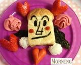 簡単キャラ弁〜飛んでる食パンまん〜作り方7写真