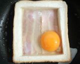 ベーコンエッグトースト作り方3写真