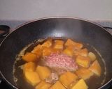 カボチャとひき肉の煮付け作り方3写真