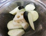 【焼き野菜】ナスとレンコンの中華風サラダ作り方1写真