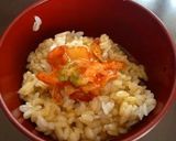キムチ卵かけ御飯♡作り方2写真