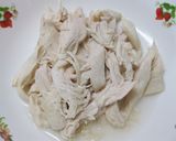 棒棒鶏風♪ささみの麻婆ソースかけ作り方2写真