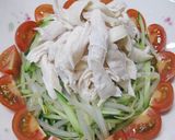 棒棒鶏風♪ささみの麻婆ソースかけ作り方7写真