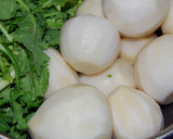 簡単♪小かぶのそぼろあんかけ作り方1写真