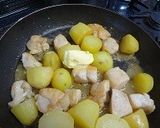 鶏肉とじゃがいものブイヨンみそバター煮作り方6写真