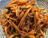 お酒のつまみに!シャキッと☆つくし炒め作り方6写真