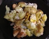 鶏むね肉と新じゃがのホットサラダ作り方4写真