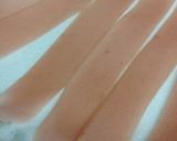 ベーコンもどき☆レンチン魚肉ソーセージ作り方3写真