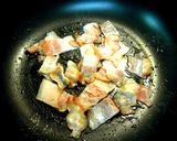 ウドとベーコンの炒め物作り方3写真