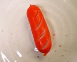 キャラ弁　おかず　ミニフランク作り方1写真