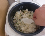 鶏ごぼうと大根葉の炊き込みご飯作り方7写真