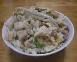 鶏ごぼうと大根葉の炊き込みご飯作り方8写真
