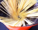 高菜チキンのガーリック醤油パスタ作り方2写真