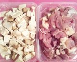 10分de鶏肉とエリンギのバター醤油丼☆作り方1写真