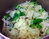 ノンオイル★残り野菜で簡単和風パスタ作り方7写真