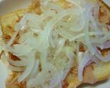 新玉葱のおかか塩昆布トースト　大葉風味作り方3写真