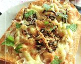 新玉葱のおかか塩昆布トースト　大葉風味作り方8写真