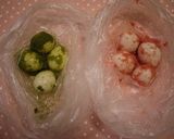 お花見弁当に♡うずらで三色団子作り方1写真